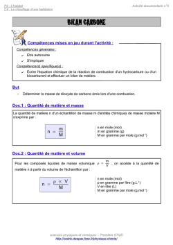 BILAN CARBONE