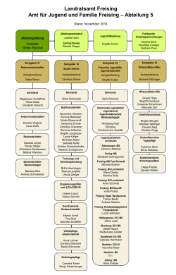 Organigramm des Amtes f&uuml;r Jugend und Familie - Landratsamt