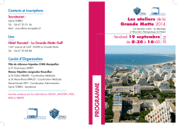 PROGRAMME - CHU Montpellier