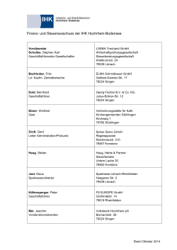 Mitgliederliste_Oktober 2014 - IHK Hochrhein-Bodensee