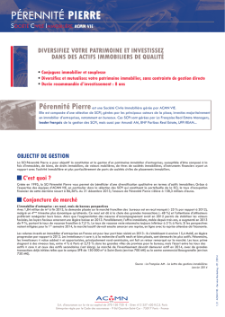 Fiche pr&eacute;sentation 01/2014