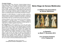 6ème Stage de Danses Médiévales - Discographies