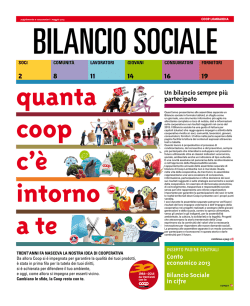 il bilancio sociale 2013