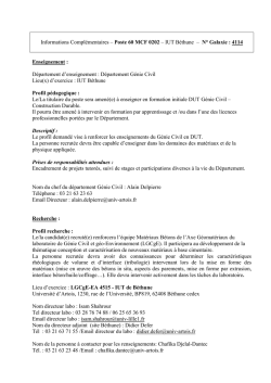 Fiche de poste 4114 IUT Béthune 60 MCF 0202 LGCgE