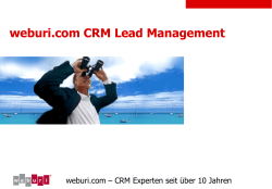 weburi.com CRM Lead Management - weburi.com GmbH
