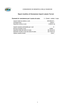 Analitico importi terreni Ambito 1 mare