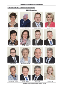 Fotoübersicht der Kreistagsabgeordneten CDU - Kreis Borken