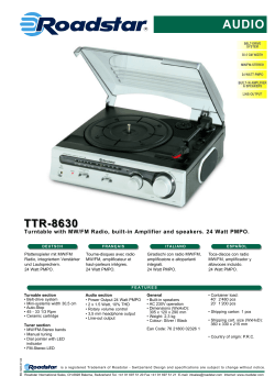 audio ttr-8630 - ELV