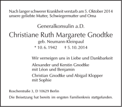Christiane Ruth Margarete Gnodtke