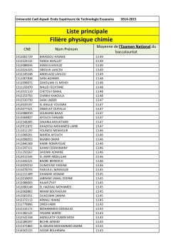 liste principale gi - Essaouira
