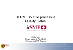 HERMES 5 et le processus Quality Gates