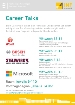 Career Talks Informatik