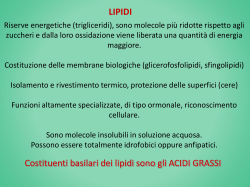lezioni 2014-lipidi