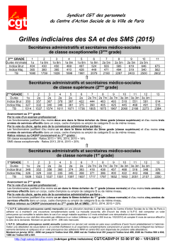 2015 GRILLES B - SA ET SMS - AVANCEMENT