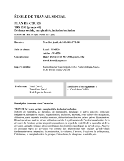 Groupe 20 - &Eacute;cole de travail social