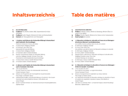 Inahltsverzeichnis - Stiftung Genshagen