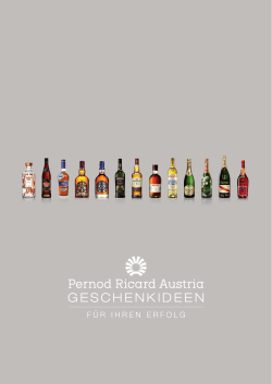 geschenkideen - Pernod Ricard Austria