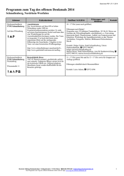 Programm als PDF herunterladen - Tag des offenen Denkmals