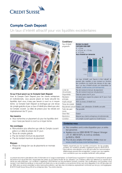 Compte Cash Deposit PDF