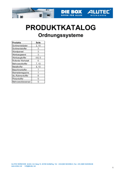 PRODUKTKATALOG - Alutec München GmbH