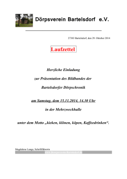 D&ouml;rpsverein Bartelsdorf e.V.