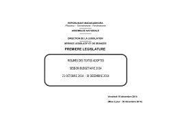 Résumé-2ème-session-ordinaire-version publication finale 2014_fr