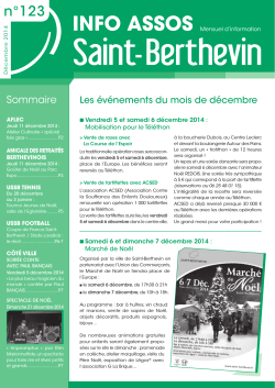 Bulletin des Associations n°123 - Saint