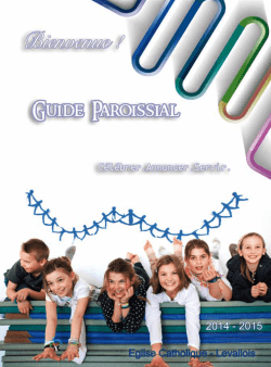 Guide Paroissial 2015 - Paroisse de Levallois