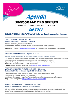 Lettre_infos_2014_ETE - Lycée Saint Joseph, Lamballe