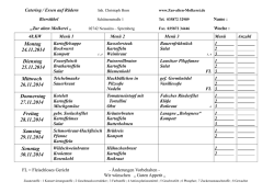 Speiseplan für die aktuelle Woche. - Bierstübel „Zur alten Molkerei“