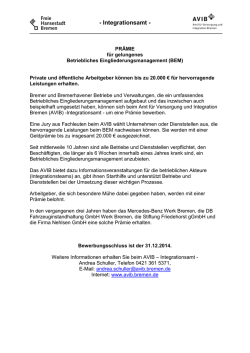 Integrationsamt - Amt f&uuml;r Versorgung und Integration Bremen