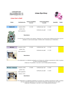 catalogo eye envy.xlsx - Accessori abbigliamento per cani e gatti