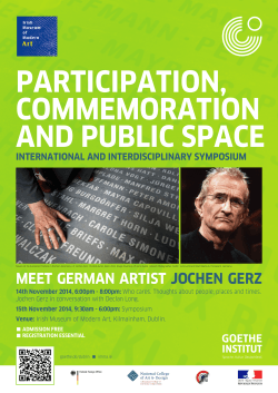 MEET GERMAN ARTIST JOCHEN GERZ