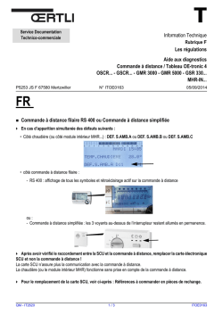 ITOE0163-Commande &agrave; distance - Tableau OE-tronic 4