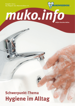 Hygiene im Alltag - Mukoviszidose e.V.