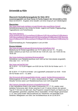 hier - Verwaltung - Universit&auml;t zu K&ouml;ln