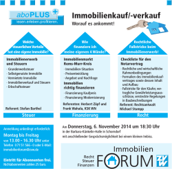 Immobilienkauf/-verkauf
