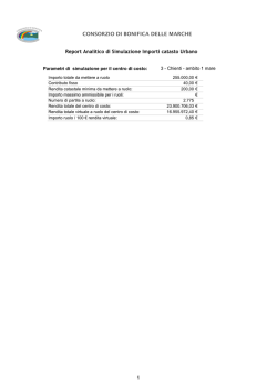 Analitico importi urbani Ambito 1 mare