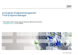 Innovatives Endpointmanagement Tivoli Endpoint Manager - IBM