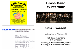 Gala - Konzert - Brass Band Winterthur
