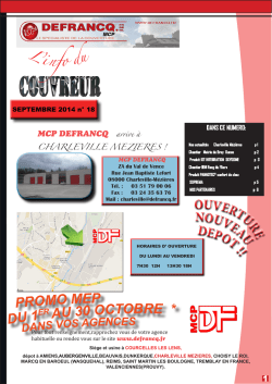 info du couvreur septembre 2014
