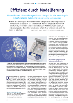 Effizienz durch Modellierung - Lab-on-a-Chip