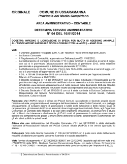 Determina Servizio Amministrativo n°04/2014