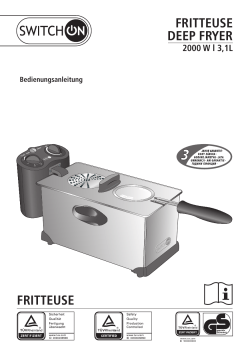 Switch On Fritteuse Bedienungsanleitung - Kaufland