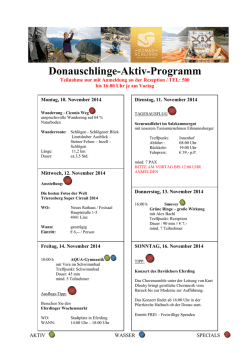 Donauschlinge-Aktiv-Programm