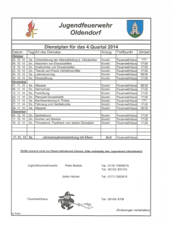 Jugendfeuerwehr - Feuerwehr Oldendorf