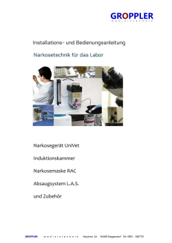 Bedienungsanleitung - GROPPLER medizintechnik