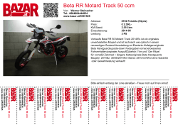 Beta RR Motard Track 50 ccm - Bazar.at