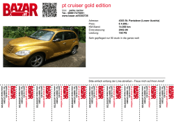 pt cruiser gold edition - Bazar.at