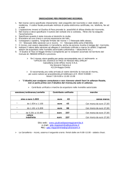 Sito web: www.giudicedipacereggioemilia.it e